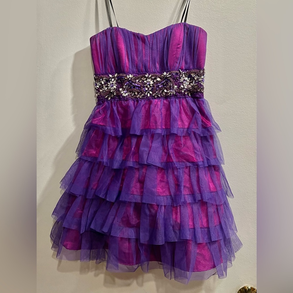 Y2K Purple Mini Dress